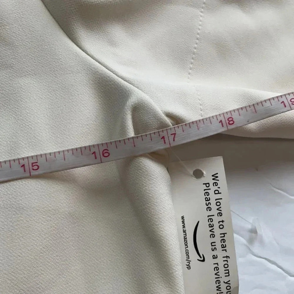 Lark & Ro short sleeved midi dress, cream. NWT! Size 12 - Picture 6 of 12